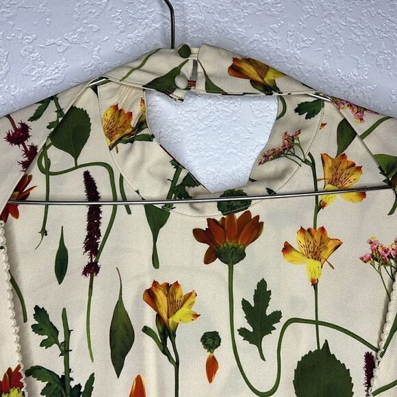 NWT Agua by Agua Bendita  Sur Primavera Silk Jacquard Mini Dress Large - Picture 7 of 16